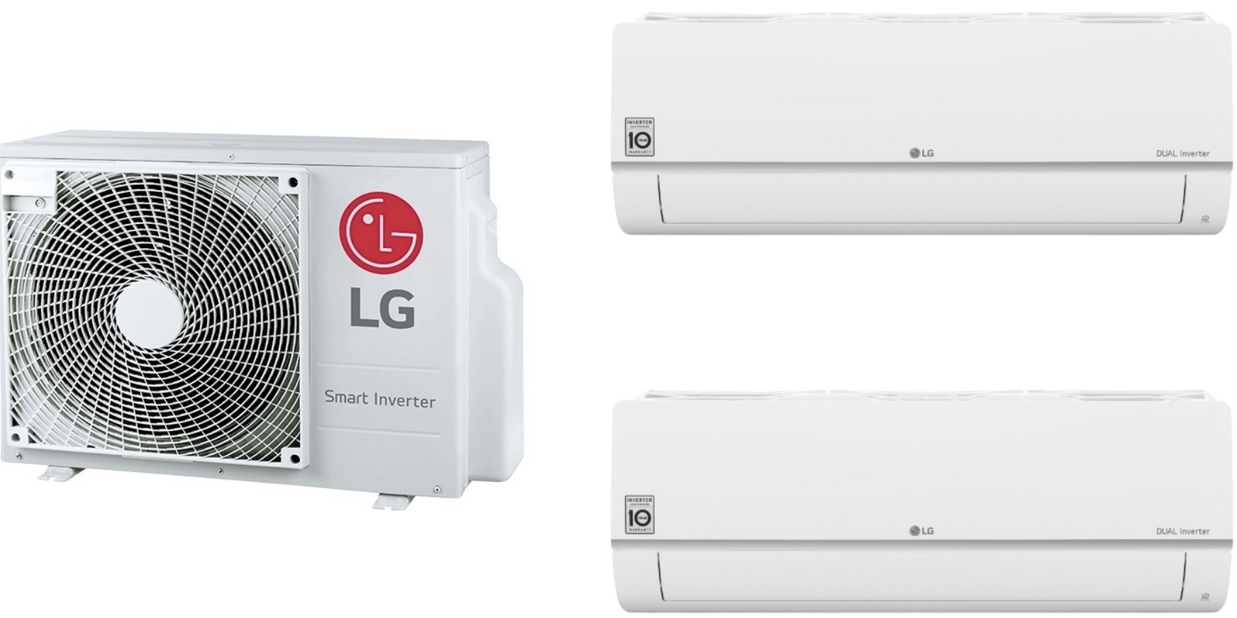 Klimatizácia LG Standard Plus, multi split, 2 vnútorné jednotky